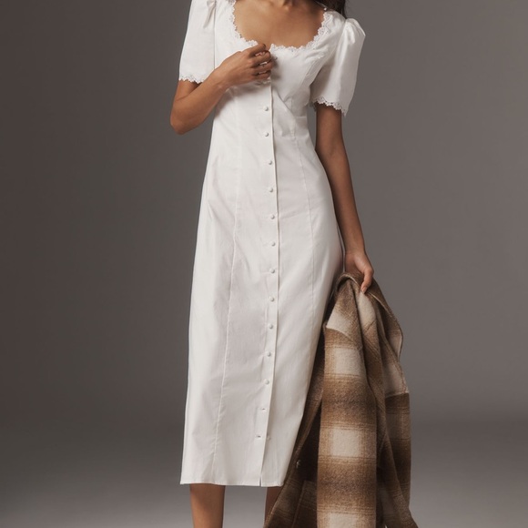 Anthropologie Reformation Alisa Midi Dress 12 - Picture 1 of 4